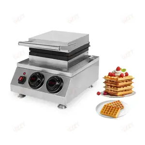 Factory Sale Stainless Steel Non-stick Waffle Maker Machine Electric Wafer Baking Machine Commercial Belgian Square Waffle Baker