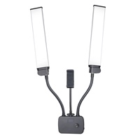 Lampe à ongles LED à double bras pour extension de faux cils, pour salon de beauté, de tatouage, de manucure et de cils, avec LOGO gratuit