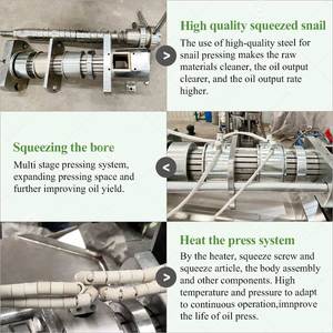 Máquina Automática para Extraer Aceite de Vegetales, como Mostaza, Semillas Negras, Aguacate y Cactus - Product Image 4