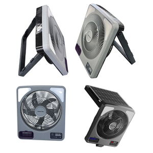 Ventilateur solaire portable 2-en-1 avec télécommande, recharge AC, 16000 mAh, pour usage extérieur, ventilateur solaire de camping 16 pouces - Product Image 3