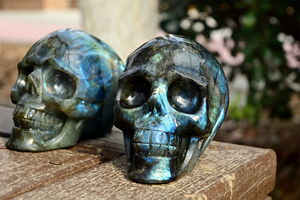 Cráneo de Labradorita Brillante, Cristal Natural Pulido, Piedra de Curación con Fuerte Energía Luminosa, Decoración para el Hogar, Colección, Venta al Por Mayor - Product Image 4