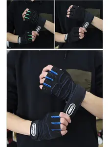 Guantes Deportivos Transpirables de Medio Dedo para Levantamiento de Pesas, Ejercicio, Ciclismo, Gimnasio, para Hombre, Venta al Por Mayor - Product Image 6