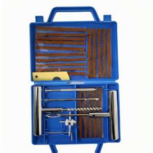 28pcs Heavy Duty Emergency <b>Tire</b> <b>Repair</b> <b>Kit</b> for Car, Truck, SUV RV-T Handle Tubeless Puncture Plug Patch Set - Product Image 6