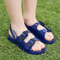 Sandales plates souples d'été respirantes antidérapantes en gelée Mode Sandales ouvertes pour garçons et filles