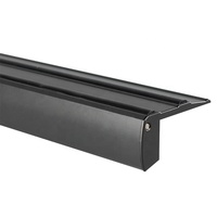 Profil d'escalier LED S002 pour cinéma, profil en aluminium pour éclairage avec lumière bleue