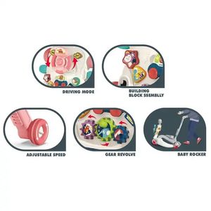 Marche-bébé multifonctionnel <span class=keywords><strong>5</strong></span> en 1, éducatif, musical, pour bébé et tout-petit, avec roues, pour fille et garçon - Product Image 4