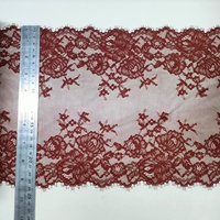 0510079 Nylon Spandex Cils Dentelle Coupe Élastique Floral Dentelle Garniture pour Lingerie Sous-Vêtements