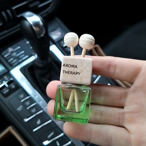 Bunter Auto-Lufterfrischer, leere Glasflasche für die Klimaanlage, Aromatherapie-Diffusor für ätherische Öle, China - Product Image 4