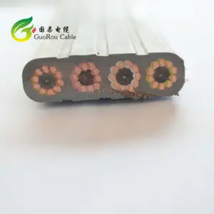 China Manufacturer High Quality Road Crane Flat Cable 4*10sq mm