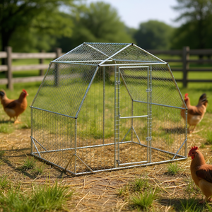 Cage à volailles en acier galvanisé de grande taille pour l'élevage avicole - Product Image 2