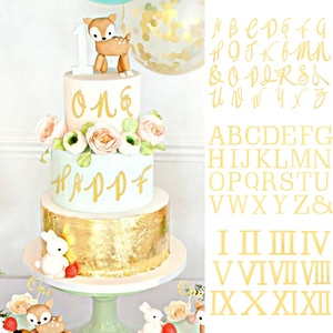 Decorazioni per Torte Personalizzate con 26 Lettere in Acrilico per Matrimoni, Compleanni, Baby Shower e Feste Natalizie - Product Image 1