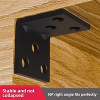 Supports d'angle modernes en acier en forme de L à 90 degrés pour la fixation de tables, chaises, armoires, penderies et étagères