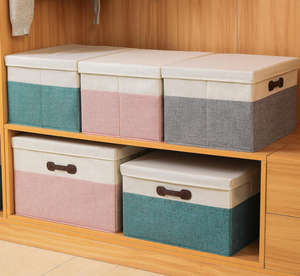 Caja de Almacenamiento de Tela de Gran Capacidad, Contenedores de Almacenamiento para Armario del Hogar, Utilizados en la Cocina y el Dormitorio - Product Image 4