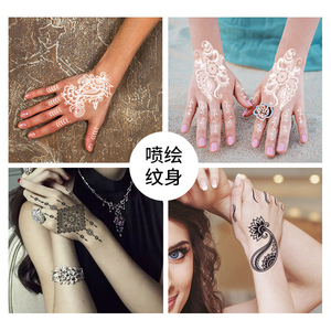 All'ingrosso la migliore pittura a mano da sposa Henna Stencil serigrafati Stencil tatuaggio a mano Stencil - Product Image 2
