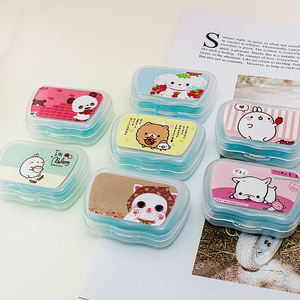 공장 도매 핀셋 흡입 스틱 플라스틱 용기 세트 휴대용 투명 콘택트 렌즈 상자 여행 렌즈 케이스 OEM 인쇄 - Product Image 6