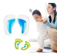 Semelles orthopédiques en gel HL HL1133 pour nourrissons et tout-petits, soutien de la voûte plantaire, correction des pieds plats et des jambes arquées, éversion du talon, unisexe
