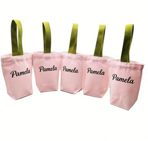 Bolsa de Mano de Lona Portátil de Lujo para Mujer, Diseño Personalizado Pequeño, para Botella de Agua - Product Image 1