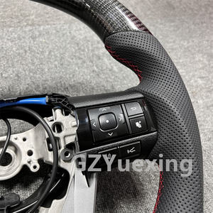 Pour <span class=keywords><strong>Toyota</strong></span> LC76 LC70 Fortuner vigo Hilux revo GR volant en Fiber de carbone véritable personnalisé avec palettes de changement de vitesse - Product Image 5
