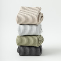 Chaussettes de sport pour femmes en coton compressif, antidérapantes, avec logo, design fuzzy, personnalisées, pour yoga et pilates