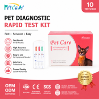 Prueba de Detección de Enfermedades Virales en Gatos, Prueba de Sangre para la Leucemia Felina (FeLV) y Kit de Prueba Rápida para el VIH Felino