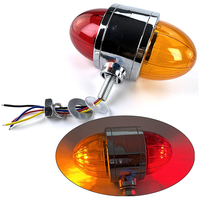 Nouveau Double Face Ovale LED Pastèque Lumière Double Couleur Torpille Piédestal Fender Dome Signal Lamp Under Glow Light pour une utilisation polyvalente