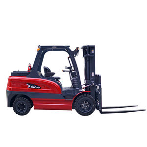 Популярный электрический вилочный погрузчик 2-5 тонн, самозагружающийся, портативный, с литий-ионным аккумулятором, 4WD, на цельнолитых шинах - Product Image 1