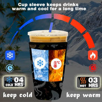 Support de tasse de voiture pour café, manchon isotherme personnalisé avec logo, pour mariage, refroidisseur de bière, manchon isotherme pour canettes, manchon isotherme pour café