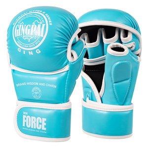 <span class=keywords><strong>Gants</strong></span> de <span class=keywords><strong>MMA</strong></span> professionnels en cuir demi-doigts pour hommes et femmes - Épaissis, pour l'entraînement Sanda, Karaté, Muay Thai, extérieur, imperméables et extensibles - Product Image 3