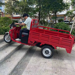 Tricycle de transport agricole électrique à 3 roues avec moteur VART, roulements personnalisés, tableau de bord, 60V 1500W 5000W, capacité de 4 tonnes - Product Image 1