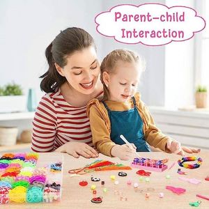 Making Craft Kits Gift for Kids 40-Color Rubber <strong>Loom</strong> <strong>Bands</strong> Starter Kit Plastic DIY Bracelet Making Craft Kits Gift for Kids - Product Image 2