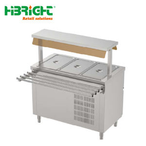 Calentador de Alimentos Eléctrico Comercial de Acero Inoxidable, Baño María, Mesa de Calentamiento de Encimera, Estante Plateado, 1 Año de Garantía, Highbright - Product Image 2