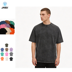 T-shirt vintage vierge 270 g/m² délavé à l'acide, coupe oversize en coton épais, vente en gros, personnalisable, streetwear <span class=keywords><strong>pour</strong></span> hommes - Product Image 3