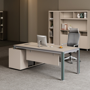 Bureau de direction modulaire en forme de L de haute qualité, personnalisé, moderne, en bois, avec certification CE - Product Image 2