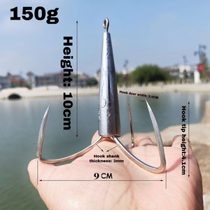 ตะ<span class=keywords><strong>ขอ</strong></span>เบ็ดตกปลาแบบมีน้ำหนักสำหรับมืออาชีพ 40 กรัม-150 กรัม |   ตะ<span class=keywords><strong>ขอ</strong></span>เกี่ยวทรงกรวยแบบกันน้ำได้ต่ำ - Product Image 1