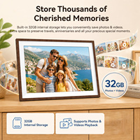 Cadre photo numérique Wi-Fi OEM en gros, 10,1 pouces, écran tactile IPS HD 1280x800, 32 Go, électronique intelligent