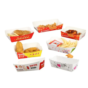 SGP Premium Fast Food Boîte de papier Emballage Plateau de bateau empilable pour collations Conteneur de papier kraft jetable Matériaux recyclés - Product Image 6
