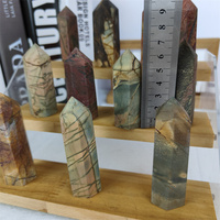 Cristal naturel de haute qualité en gros Meditationl Creek Jasper Point de pierre brute pour cadeau