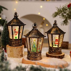 Decoraciones Navideñas de Lámparas de Viento, Creativas Luces Nocturnas LED con Forma de Buzón, Pequeñas, de Resina, con Pilas - Product Image 1