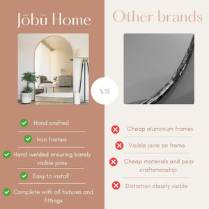 Aimi - Espejo Rectangular de Metal Dorado de Longitud Completa - 200 cm x 120 cm - Product Image 3