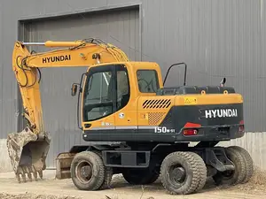 HYUNDAI 150W-9建設機械中古15トン油圧ホイールショベル信頼性の高いエンジン