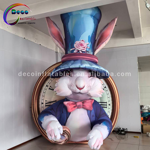 <span class=keywords><strong>Lapin</strong></span> de dessin animé <span class=keywords><strong>gonflable</strong></span> extérieur personnalisé pour les décorations de fête d'événement ventilateur inclus - Product Image 2