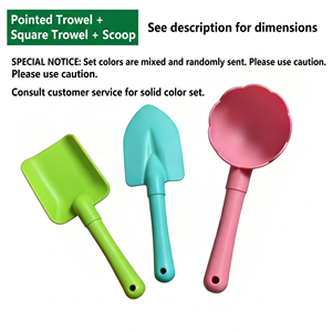 <b>Kids</b> Plastic Shovel 3Pcs Set, Outdoor Beach Seaside Toy, Kindergarten Gardening Digging Tool <b>for</b> <b>Sand</b> Play Vegetable Planting - Product Image 1