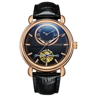 Montres automatiques mécaniques en acier de style professionnel, avec conception d'usine et personnalisation similaire au mouvement Flywheel GMT, pour marque privée