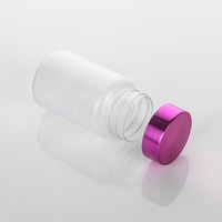 Bouteilles Médicales en PET Transparent Givré de Haute Qualité de 100 ml avec Bouchon à Vis pour Conditionnement de Vitamines – Vente en Gros