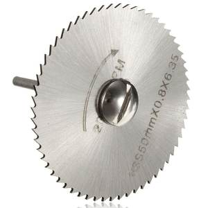 Lames de scie circulaires en acier HSS, outil rotatif pour <span class=keywords><strong>Dremel</strong></span> avec tige, 6 pièces, 1/8 pouces, livraison gratuite - Product Image 3