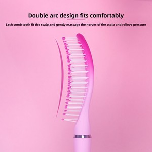 Pente de Cabelo Iônico Novo de Fábrica, Pente Doméstico Mais Vendido com Cabo de Plástico para Estilização e Massagem - Product Image 3