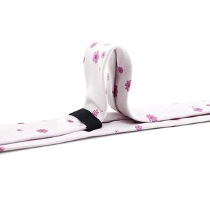 Microfibre Polyester Tissé Hommes Cravates Mince Maigre Élégant En Gros Personnalisé Blush Rose Couleur Fuchsia Floral Style Chinois <span class=keywords><strong>Cravate</strong></span> - Product Image 5