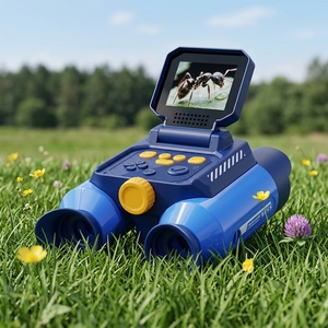 Jumelles pour enfants, <span class=keywords><strong>vision</strong></span> nocturne, 25 m, télescope numérique HD 1080P, écran IPS de 2,4 pouces, zoom 10x, 48 MP, cadeau d'anniversaire STEM, jouet avec jeux - Product Image 1