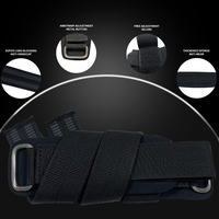 Ceinture de musculation respirante en néoprène de haute qualité, sangles de poignet antidérapantes avec boucle pour la salle de sport et les sports, unisexe, fitness
