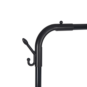 Lối vào Treo Kim Loại quần áo móc áo đứng tiết kiệm không gian quần áo giá sàn đứng kim loại quần áo giá với giá giày - Product Image 4